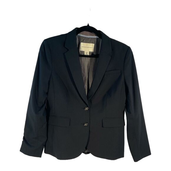 Banana Republic Jackets & Blazers - Banana Republic Women’s Black Wool Blazer long Sleeve Two Button Size 8P
